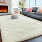 White Fluffy Washable Area Rugs by PAGISOFE