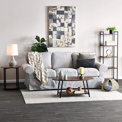 Household Essentials Jamestown Round Side End Table - Image 7