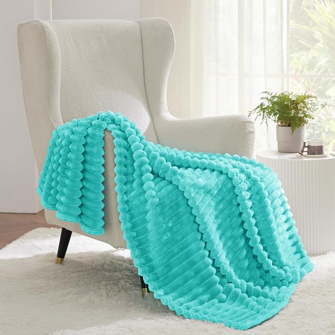 Bedsure Soft Twin XL Blanket for Bed Dorm Blue Fog 66"x90" | Birthday Gifts for - Image 3
