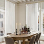Beige White Pinch Pleat Semi Sheer Linen Curtain W70xL108 1 Panel | Light by Twodrapes