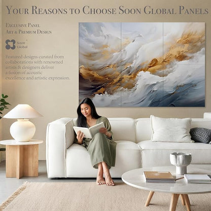 Soon Global Acoustical Wall Panels, 72 X 48 Inches Art Acoustic Panels - Image 6