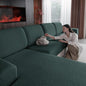 OHSIO Couch Cushion Covers for Sectional Sofa, Stretch Soft Sofa Slipcovers by OHSIO