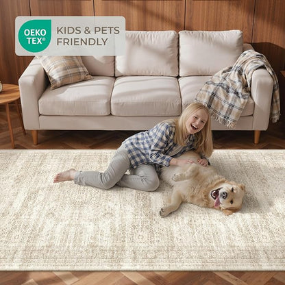 2x6 Runner Rug Non Slip, Washable Hallway Runner Rug, Nursery Room, Soft Runner - Image 9