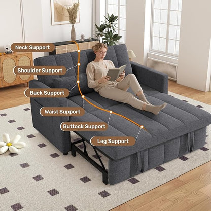 Nebuaegis Sleeper Sofa Bed, 3-in-1 Convertible Pull Out Couch - Image 3