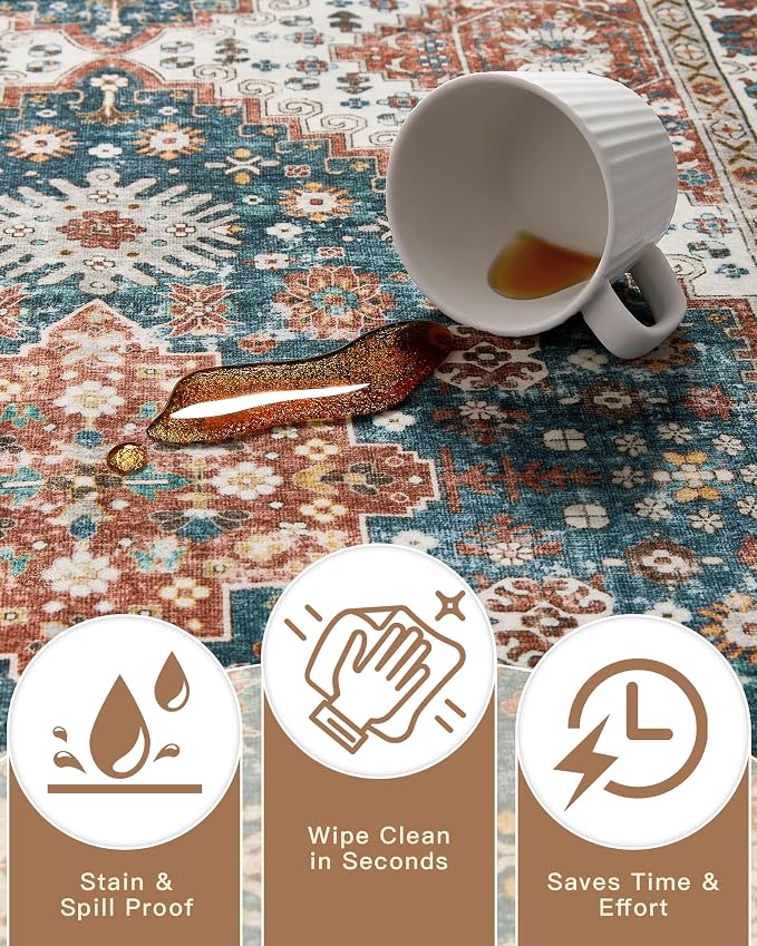 Madane Washable Runner Rug 2x6 Runners - Image 7