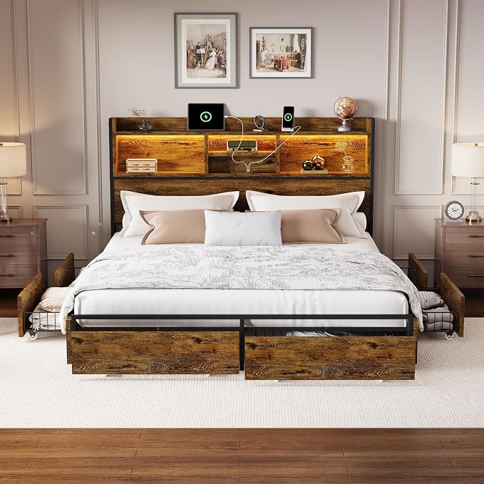 LARMACE Queen Size Bed Frame - Image 9