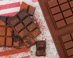 Webake Chocolate Bar Mold Silicone Break-Apart Candy Bar Molds 2 Pack for 4 Ounce Chocolate Chunk Protein Energy Bar Jumbo Chocolate Candy Bar, Easy Release Candy Molds Baking Pan