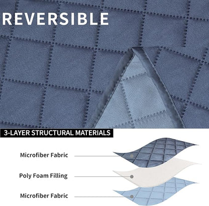 Easy-Going Loveseat Recliner Cover, Reversible Couch Cover - Image 5