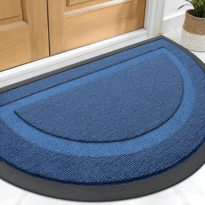 OLANLY Half Circle Front Door Mat Outside 33x21 All-Season Rubber Doormat | by OLANLY