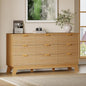BORNOON Fluted 9 Drawer Dresser, 57.1" Wide Modern Boho Chest of Drawers by BORNOON