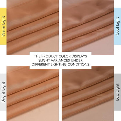 NICETOWN Terracotta Sheer Curtains, Grommet Voile Sheer Window Treatments Airy - Image 7