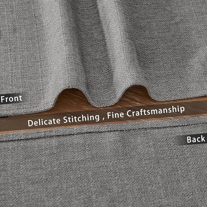 BALCONY & FALCON Placemats Set of 6 Faux Linen Cloth Place Mats Washable - Image 4