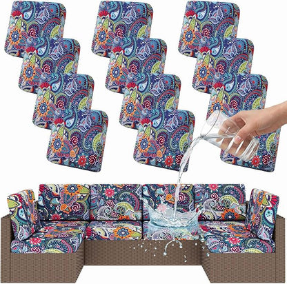Smiry Waterproof Patio Cushion Covers, Stretch Outdoor Furniture Covers | Couch by Smiry