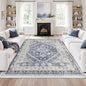 6x9 Area Rugs for Living Room, Large Washable Rug, Dining Room, Low Pile by Zesthome