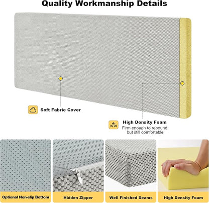Custom Window Bench Seat Cushion Corduroy Soft Comfortable Customized Bay - Image 4