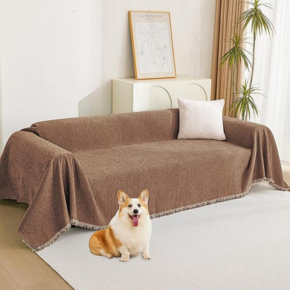 MYSKY HOME Couch Covers for 2 Cushion Couch Sectional Sofa, L Shape Sofa by MYSKYHOME