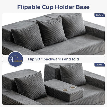 MAXYOYO Convertible Sofa Bed, Folding Sleeper Chair - Image 5