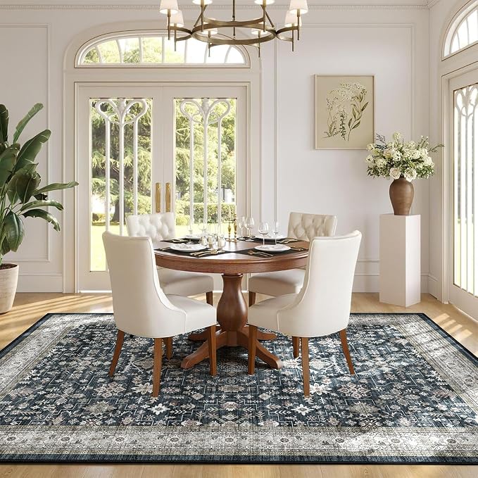 Area Rug 6x9 for Living Room Bedroom | Low Pile; Non Slip;Machine Washable; - Image 2