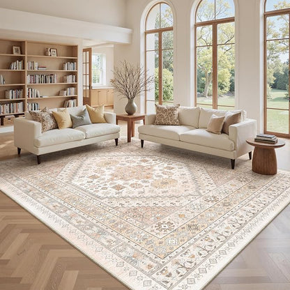 8x10 Area Rugs for Living Room, Large Washable Rug, Dining Room, Low Pile - Image 4