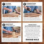 Butcher Block Ultimate Care Kit - Includes Cutting Board Oil, Wax, Wood Spray Cleaner, Bench Scraper, LG Applicator, 3 Cloths - for Butcher Block Countertops and Large Cutting Boards