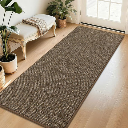 BEQHAUSE Dirt Trapper Door Mat 32" x 72", Non-Slip Washable Doormats, Low by BEQHAUSE