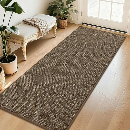 BEQHAUSE Dirt Trapper Door Mat 32" x 72", Non-Slip Washable Doormats, Low by BEQHAUSE
