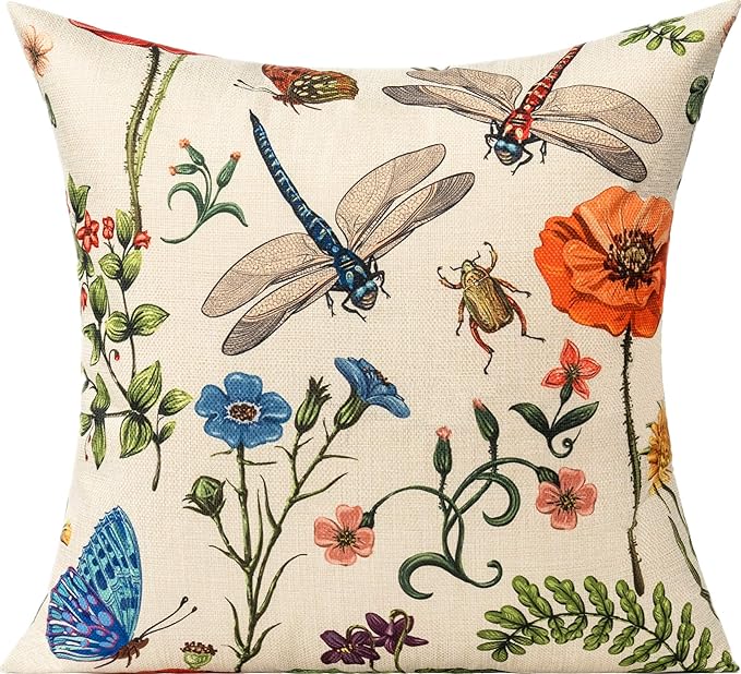 All Smiles Outdoor Patio Throw Pillow Covers 20x20 Set of 4 Spring Summer - Image 2