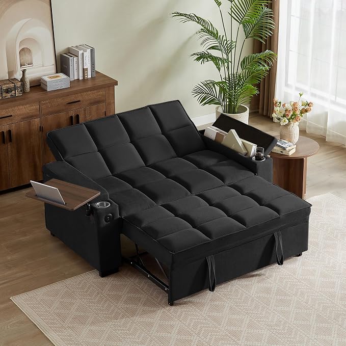 Auvsoce 65'' Chaise Lounge Chair Indoor, 3-in-1 Convertible Sofa Bed by Unknown