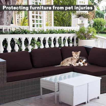 8Pcs Outdoor Cushion Covers, Elastic Patio Cushion Covers | Washable, - Image 3