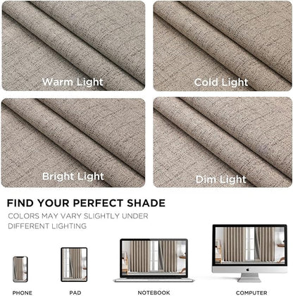 Joydeco Linen Blackout Curtains - Image 9