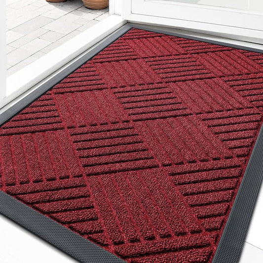 OLANLY Front Door Mat Outside Entrance 33x21, Waterproof Heavy-Duty Doormat | by OLANLY