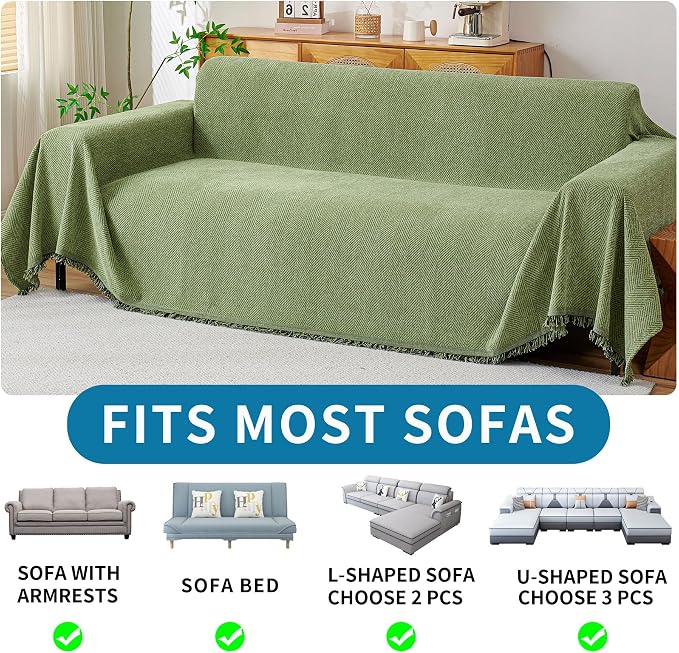 HAOMAIJIA Chenille Couch Cover Sofa Covers - Image 5