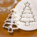 Set of 2 Christmas cookie cutters (Designs: Christmas Tree and Santa Claus with Reindeer), 2 pieces - Bakerlogy