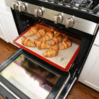 Silicone Baking Mats, Full size, Baking Sheet Liners, Multi Pack,17 x 25 inch, Non-Stick, Silicone Baking Sheet Liner, Perfect For Baking Macarons Cookies And Cakes (Full Size, 10, Baking Mats)