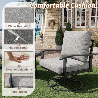 HOMREST Outdoor Swivel Rocker Patio Chairs - Image 4
