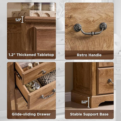 T4TREAM 48" Tall 6 Drawers Dresser Chests - Image 4