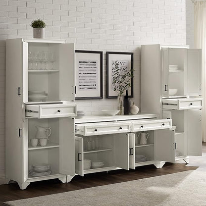 Crosley Furniture Tara 3-Piece Modern Farmhouse Sideboard Buffet Cabinet and - Image 9