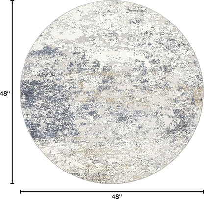 DMOYEST 4ft Round Area Rug Living Room Rugs - Image 2