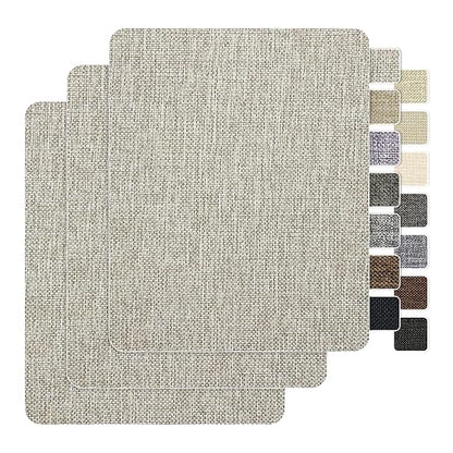 BESEZX Linen Fabric Repair Patch，3 PCS 9 * 11 Inch Self-Adhesive Couch Fabric by Besezx
