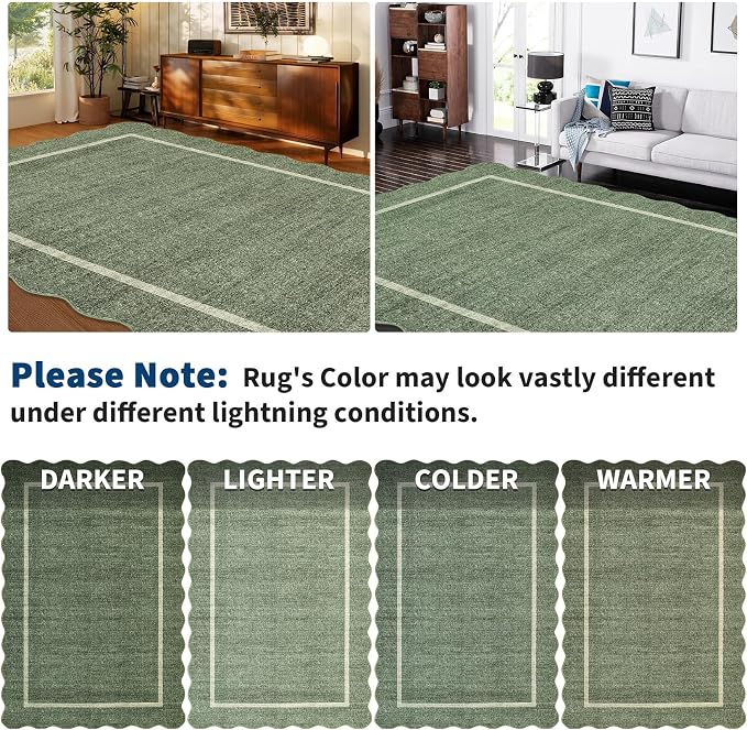 GarveeHome Scalloped Runner Rug - Image 9