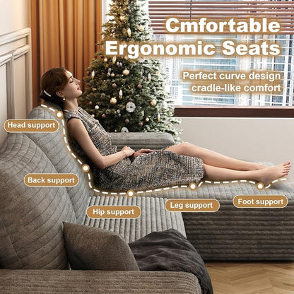 108" Sectional Couches for Living Room Cloud Couch Sofa - Image 5