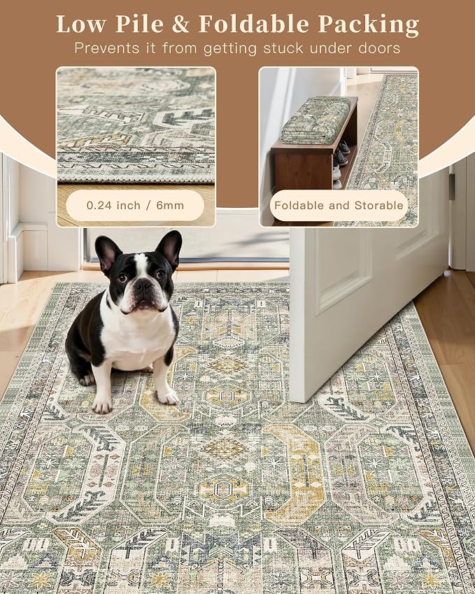Madane Washable Runner Rug 2x6 Runners - Image 6