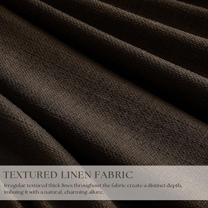 Pleat Chocolate Brown Curtains 108 Inches Long 2 Panels Set - Image 2