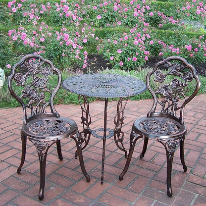 Oakland Living 3-Piece Rose Bistro Set - Image 6