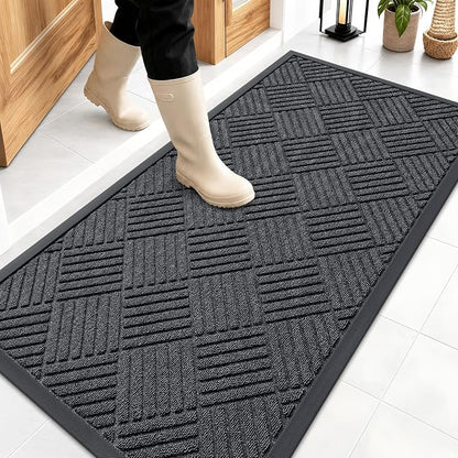 OLANLY Front Door Mat Outside Entrance 47x23, Waterproof Heavy-Duty Doormat | by OLANLY