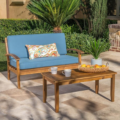 Eco-Friendly Love Seat and Coffee Table Combo, Sustainable Materials and Chic by Unknown