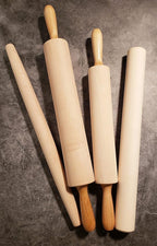 Frieling Crafted in the USA Maple Rolling Pin with Handles - Classic Rolling Pin for Baking - 2.4 x 12-Inch Barrel - Dough Roller