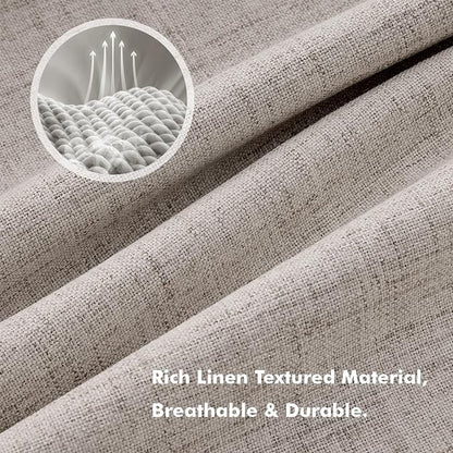 MIULEE 100% Blackout Linen Curtains - Image 3