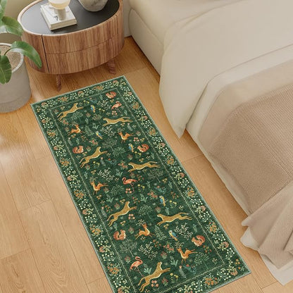 DUKINO 2x5 Rug for Hallway, Washable Animal Runner Rug Non Slip, Stain Resistant - Image 6