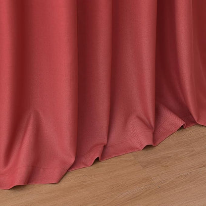 Christmas Red Linen Curtains 72 Inches Long - Image 9